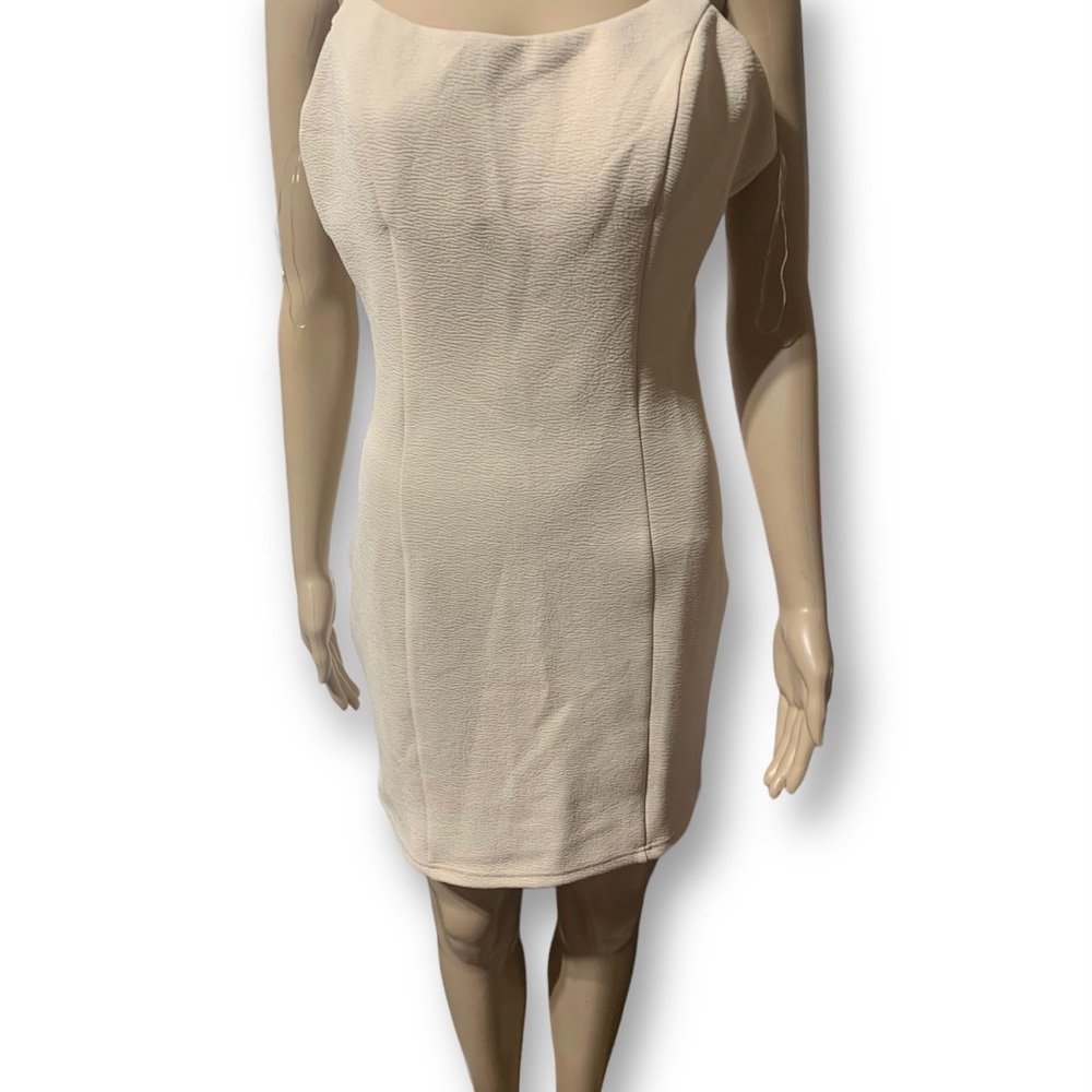 Fashion Nova spaghetti, strap apricot dress